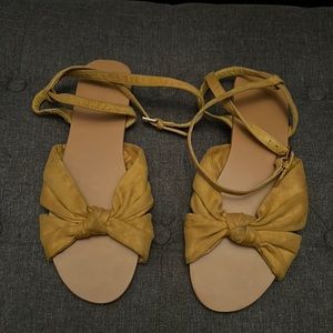 Yellow sandals